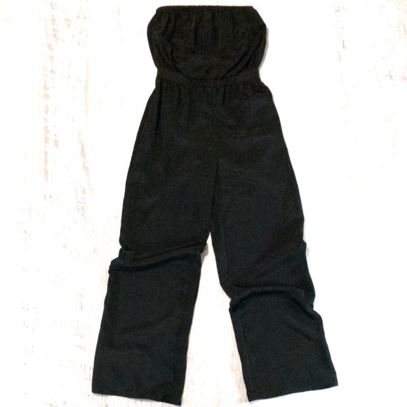 NWOT Xhilaration Wide Leg Strapless Tube Jumpsuit - Picture 1 of 2